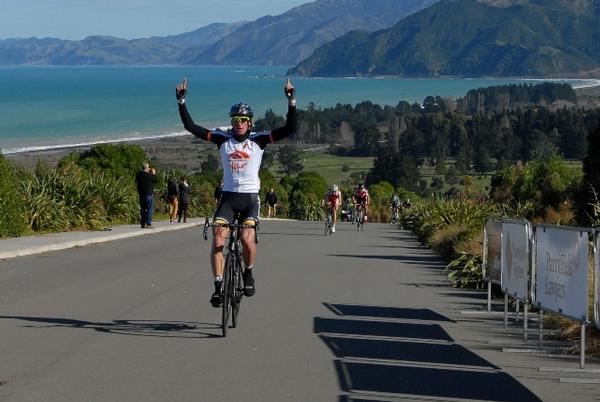Tom Hubbard from the Homestyle Cycling Team won the last elite round of the Benchmark Homes Elite Cycling Series 